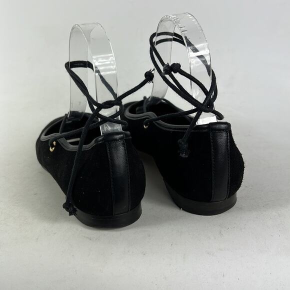 M. Gemi The Odina flat women’s 6 black suede ankle strap round toe ballet - Picture 7 of 9